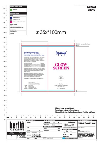 09.13.21 Glowscreen Spf 40   Sunrise 1.7 Fl. Oz Ol
